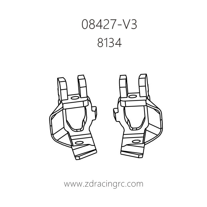 ZD Racing 08427-V3 Pirates 3 Parts 8134 C-Mounts