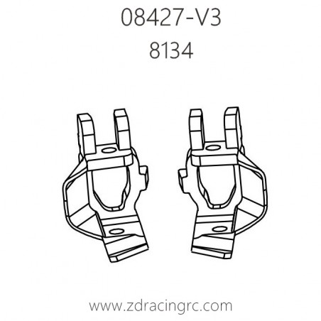 ZD Racing 08427-V3 Pirates 3 Parts 8134 C-Mounts