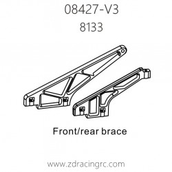ZD Racing 08427-V3 Pirates 3 Parts 8133 Front Rear Brace