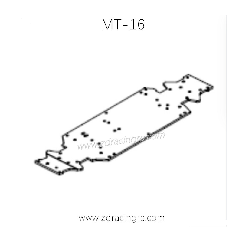ZD RACING MT-16 RC Car Parts Metal Bottom 16019