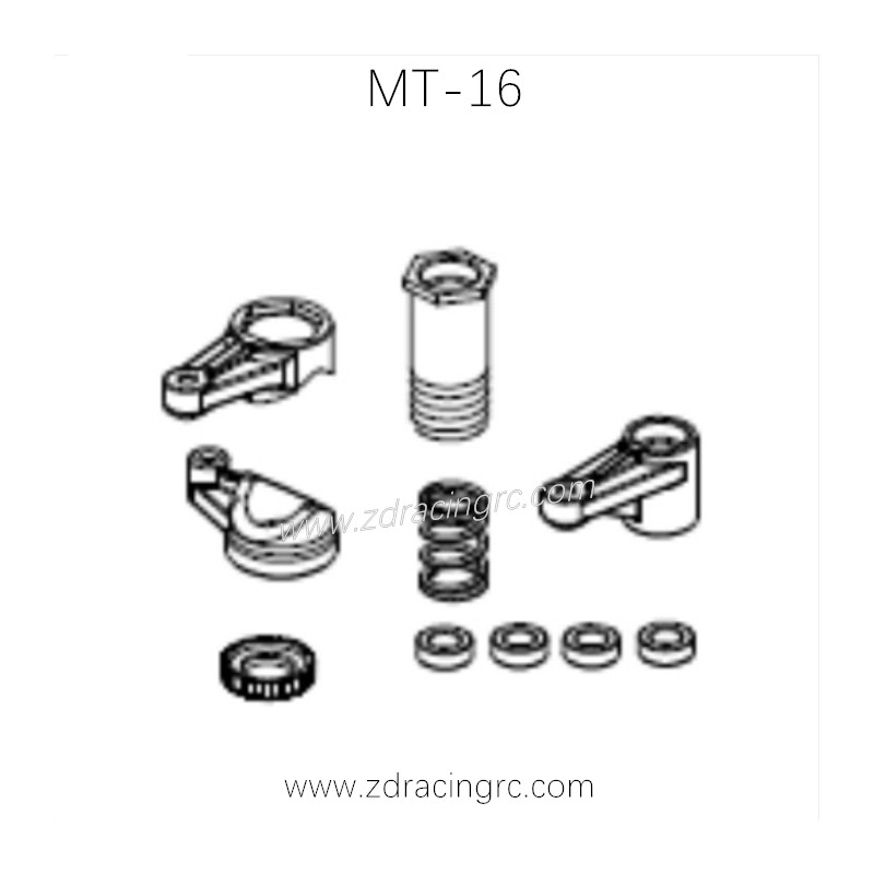 ZD RACING MT-16 RC Car Parts Steering Kits 16021