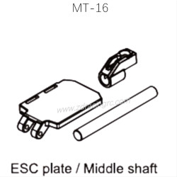ZD RACING MT-16 RC Car Parts Bottom plate support rod assembly 16023