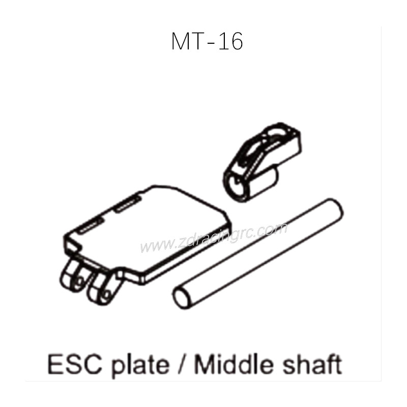 ZD RACING MT-16 RC Car Parts Bottom plate support rod assembly 16023