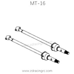 ZD RACING MT-16 1/16 RC Car Parts Front Bone Dog Shaft 16039