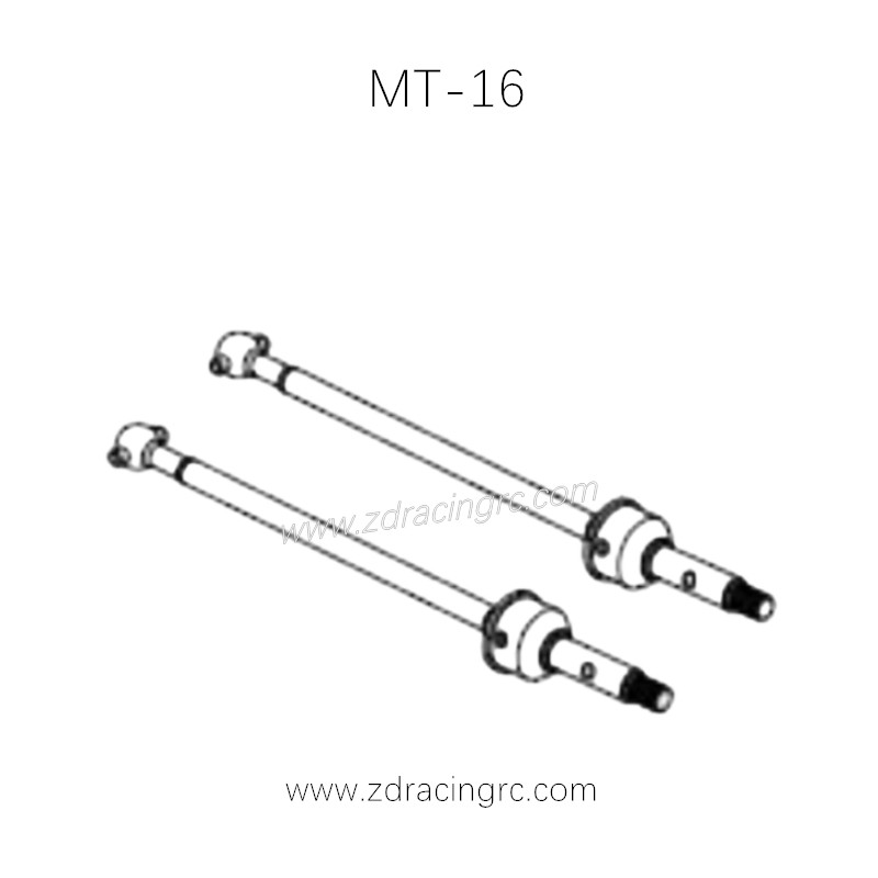 ZD RACING MT-16 1/16 RC Car Parts Front Bone Dog Shaft 16039