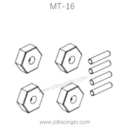ZD RACING MT-16 1/16 RC Car Parts Hexagonal Adapter 16041