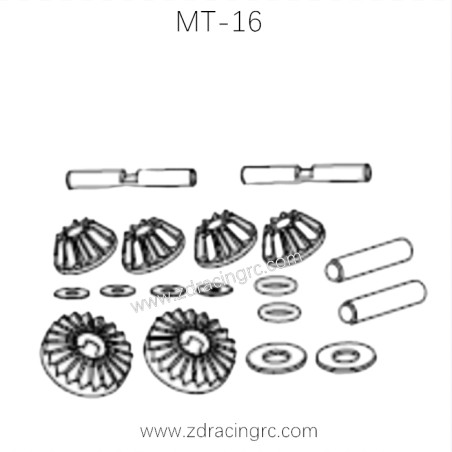 ZD RACING MT-16 RC Car Parts Differential small Bevel Gear 16052 ZD RACING MT-16 RC Car Parts Differential small Bevel Gear 16052