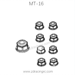 ZD RACING MT-16 Parts M4 M3 Nuts 16061