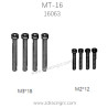 ZD RACING MT-16 Parts M3x18 M2x12 Screws set 16063
