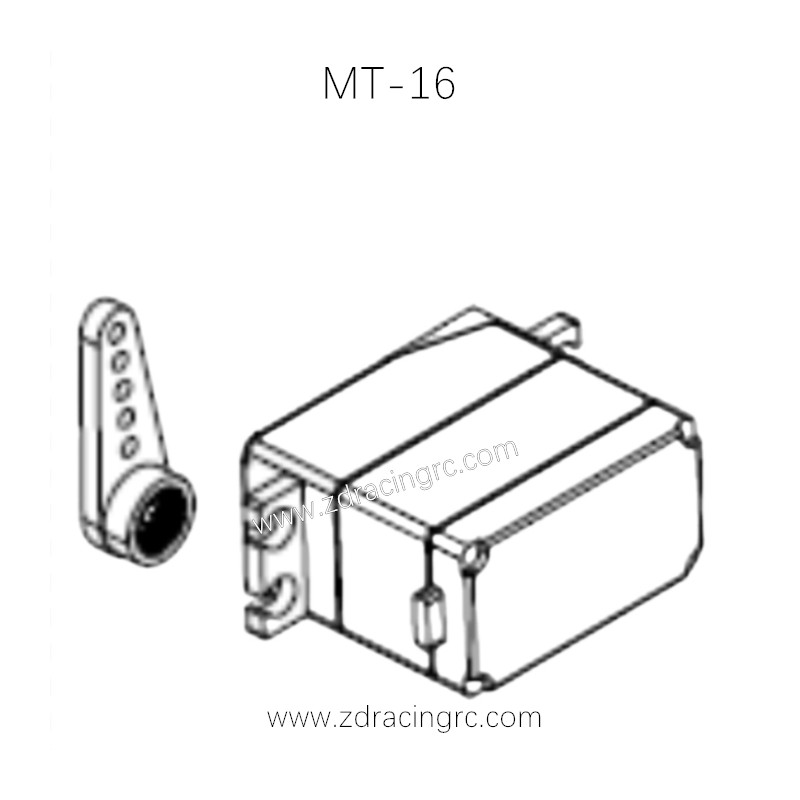 ZD RACING MT-16 RC Truck Parts 20G Fully waterproof metal Gear Servo 16071