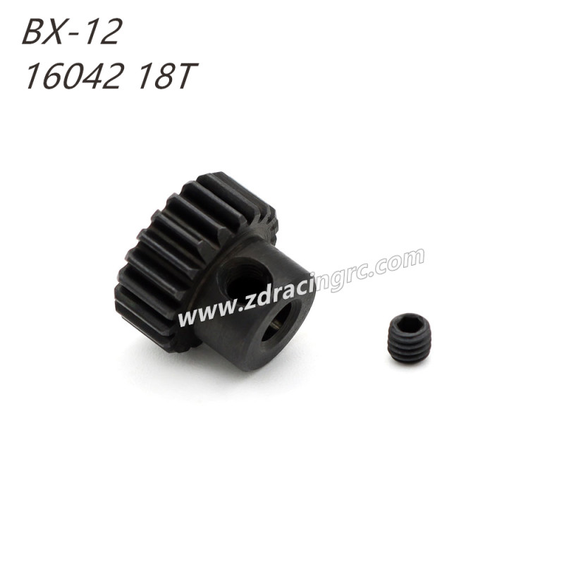 ZD RACING BX12 RC Car Parts 16042 Motor Gear 48dp 18T