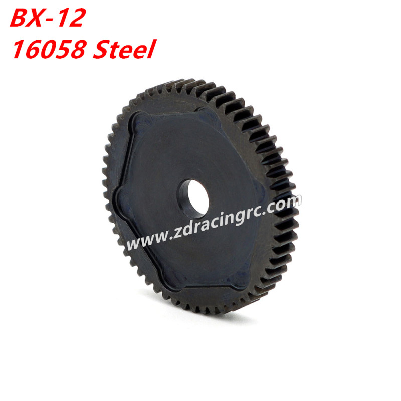 ZD RACING BX12 1/12 RC Car Parts 16058 Steel Reduction large Spur Gear
