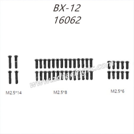 ZD RACING BX12 Parts 16062 Screws