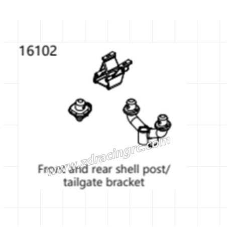 ZD RACING BX12 Parts 16102 Car Shell Pillar
