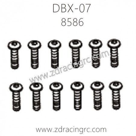 ZD RACING DBX-07 1/7 Parts 8586 Button Head Screws M4X16 12PCS ZD RACING DBX-07 1/7 Parts 8586 Button Head Screws M4X16 12PCS