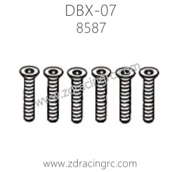 ZD RACING DBX-07 1/7 Parts 8587 Flat Head Screws M4X30 6PCS
