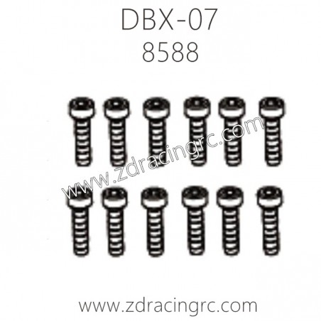ZD RACING DBX-07 1/7 Parts 8588 Cap Screws M4X16 12PCS ZD RACING DBX-07 1/7 Parts 8588 Cap Screws M4X16 12PCS