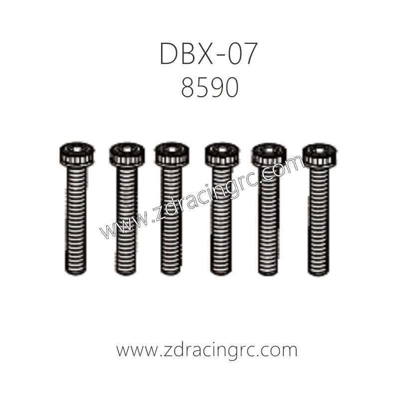 ZD RACING DBX-07 1/7 Parts 8590 Cap Screws M4X45 6PCS