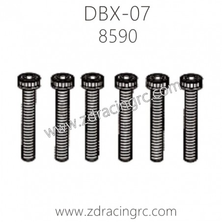 ZD RACING DBX-07 1/7 Parts 8590 Cap Screws M4X45 6PCS ZD RACING DBX-07 1/7 Parts 8590 Cap Screws M4X45 6PCS