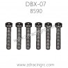 ZD RACING DBX-07 1/7 Parts 8590 Cap Screws M4X45 6PCS