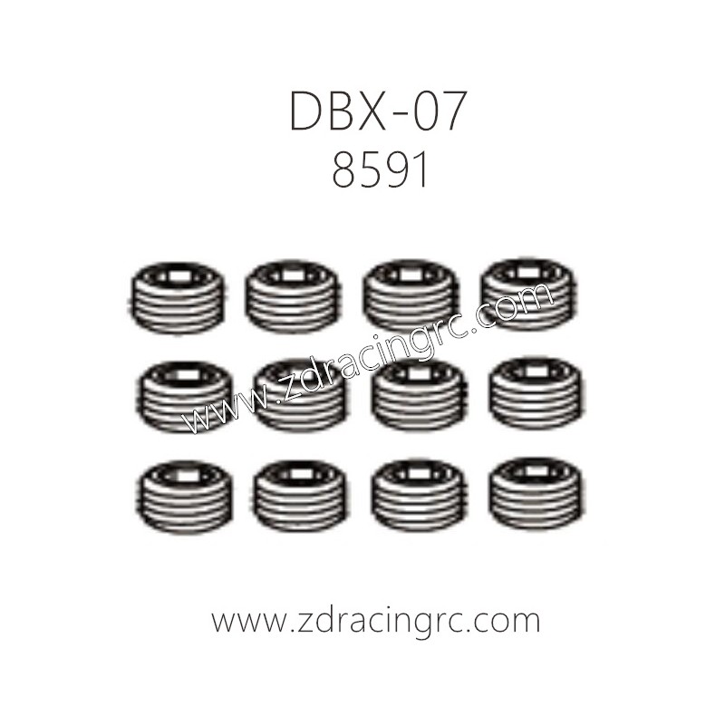 ZD RACING DBX-07 1/7 Parts 8591 Set Screws M6X5 9PCS