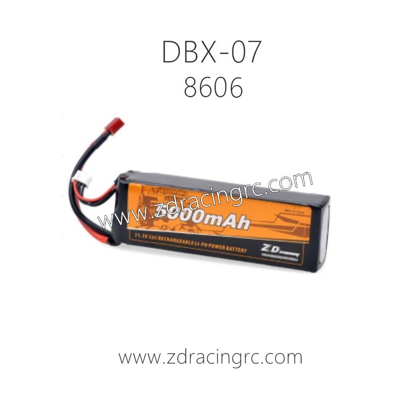 ZD RACING DBX-07 1/7 4WD Parts 8606 11.1V 5000MAH 35C li-po Battery