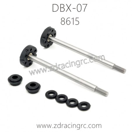 ZD RACING DBX-07 1/7 4WD Parts 8615 Front Shock Absorbers Shafts