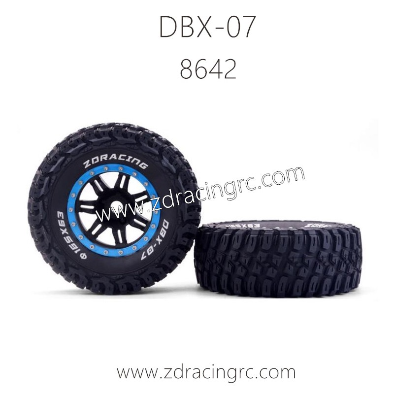 ZD RACING DBX-07 Parts 8642 8643 Tires assembly