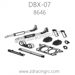ZD RACING DBX-07 Parts 8646 Trim kit
