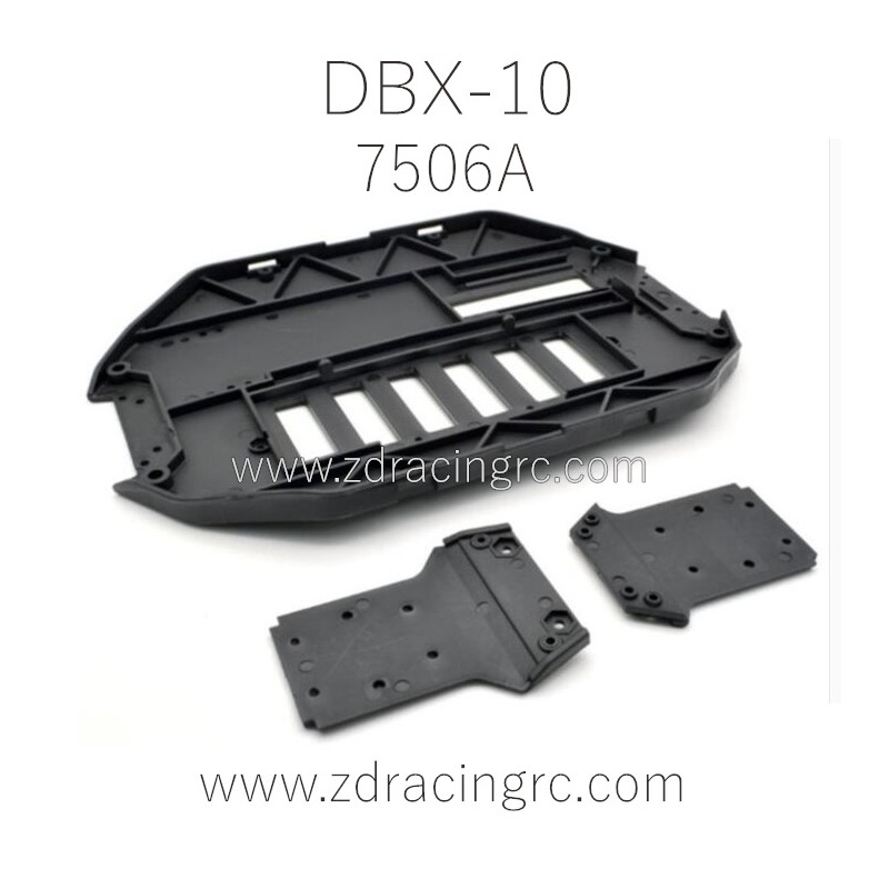 ZD RACING DBX 10 Parts Front Rear Bottom Plate 7506A
