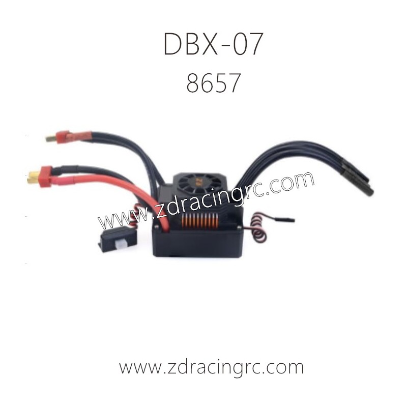 ZD RACING DBX-07 Parts 8657-150A Brushless ESC with dual battery interface