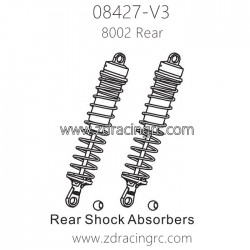 ZD RACING 08427 V3 Parts 8002 Rear Shock Absorbers