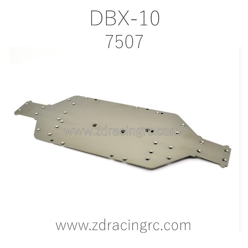 ZD RACING DBX 10 RC Car Parts Aluminum Alloy CNC Bottom Plate 7507