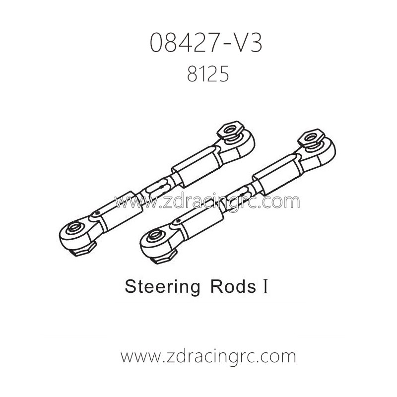 ZD Racing 08427 V3 Parts 8125-Steering Rods I