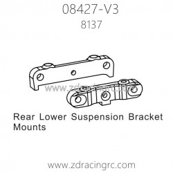ZD Racing 08427 V3 Parts 8137 Rear Lower Suspension Bracket Mounts