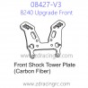 ZD Racing 08427-V3 Upgrade Parts 8240 Front Shock Tower Plate Carbon Fiber