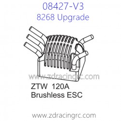 ZD Racing 08427-V3 Parts 8272 ZTW 120A Brushless ESC