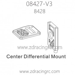 ZD Racing 08427-V3 Parts 8428 Center Differential Mount