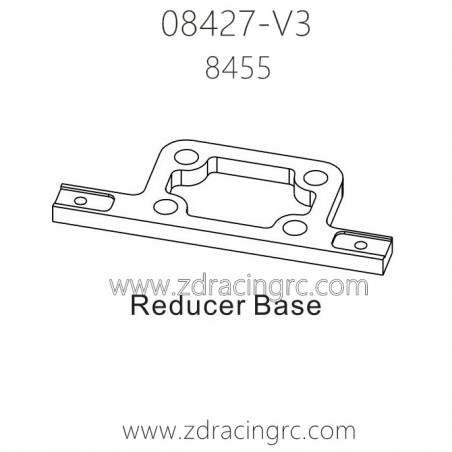 ZD Racing 08427-V3 Parts 8455 Reducer Base