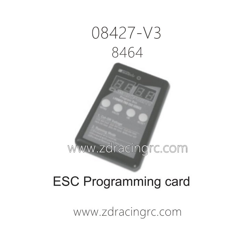 ZD Racing 08427-V3 Parts 8464 ESC Programming Card