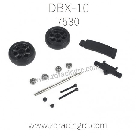 ZD RACING DBX 10 Parts Head up wheel set 7530