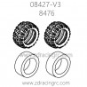 ZD Racing 08427-V3 Parts 8476 Tires and Wheels