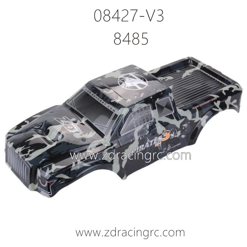 ZD Racing 08427-V3 RC Parts 8485 8486 PVC Body Camouflage
