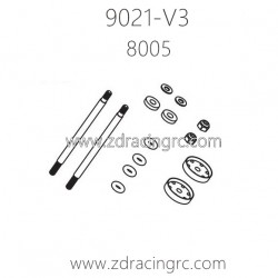 ZD Racing 9021-V3 1/8 4WD Parts 8005 Front Shock Absorber Shafts