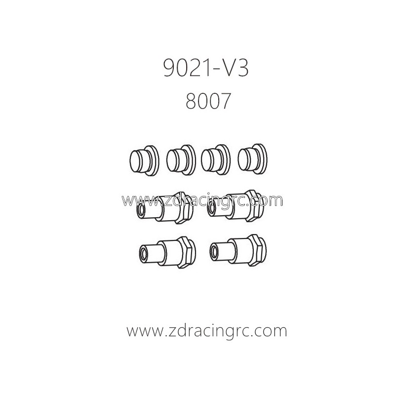 ZD Racing 9021-V3 1/8 4WD Parts 8007 Shock Absorber Bushing