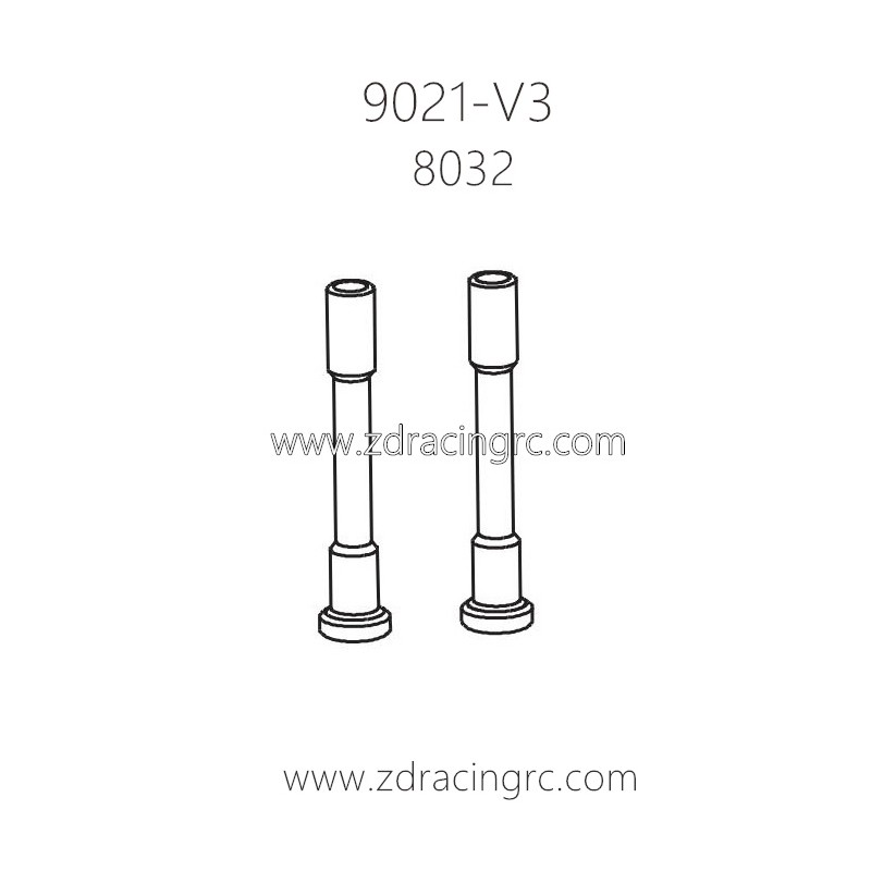 ZD Racing 9021-V3 Parts 8032 Steering Shafts
