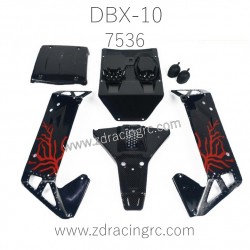 ZD RACING DBX 10 1/10 RC Car Parts Upgrade Car shell kit 7536