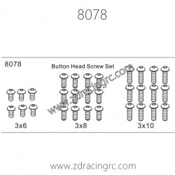 8078 Button Head Screw Set Parts for ZD Racing RC Car